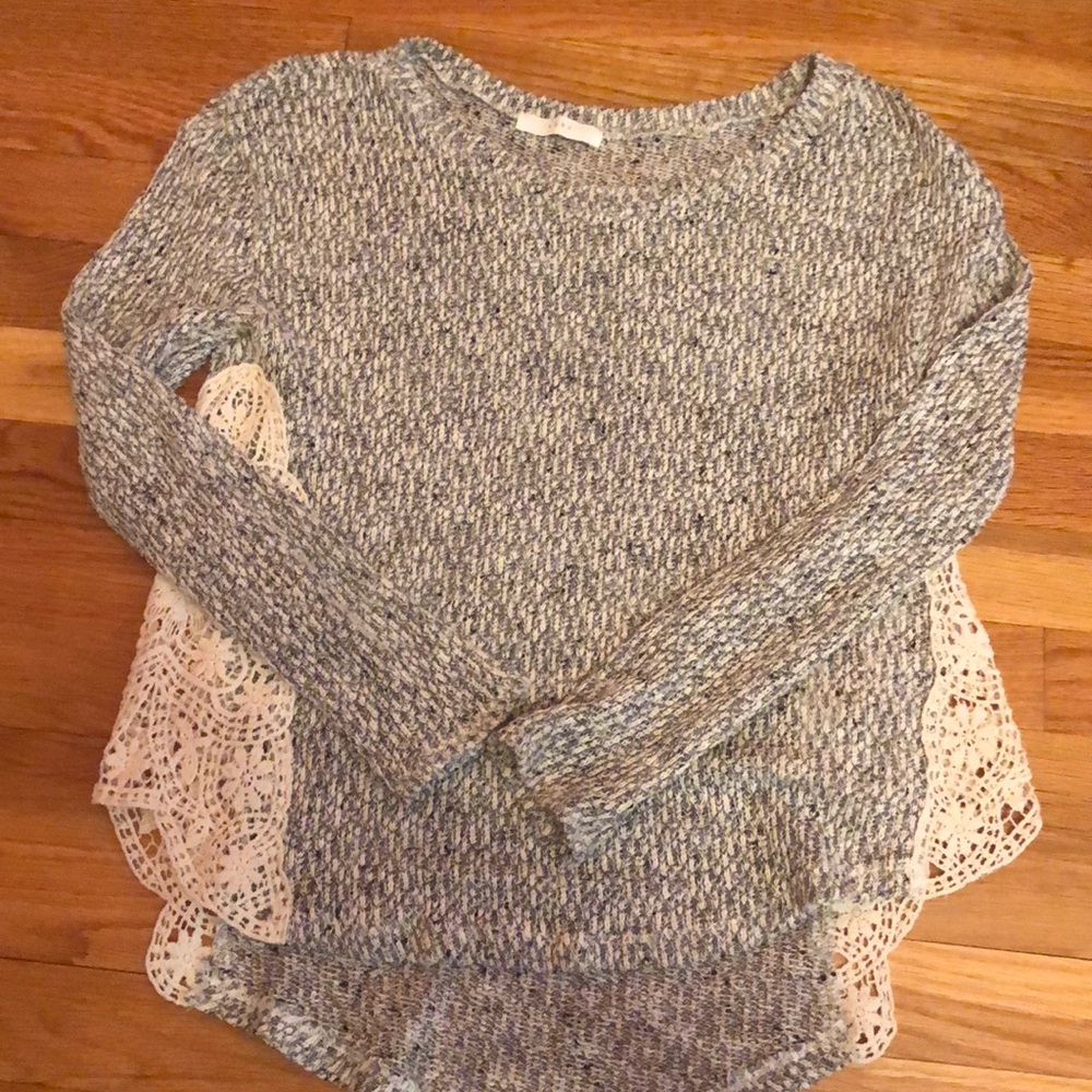 Lush sweater with lace sides